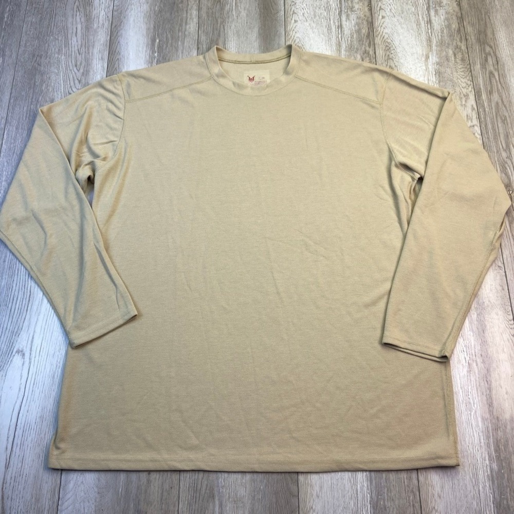 DriFire Base Layer Shirt Mens 3XL Beige Flame Resistant Heavyweight Long Sleeve